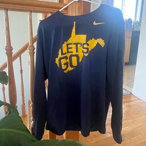 WVU mountaineers Nike over sized long sleeve shirt